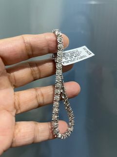 R.H. Macy & Co Fine Jewelry Sterling Silver Bridge Diamond Bracelet 1/4 CTW