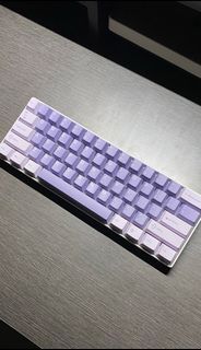 RK61 Royal Kludge RGB Non-Hotswap Outemu Red w/ Lavender Keycap Set