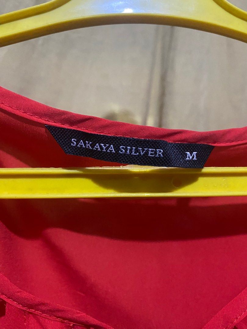 Sakaya Silver Red Blouse (Category: Blouses) located in Manila. Submitted by cufflej (Listing ID 1300585624, Image 3). Description: .