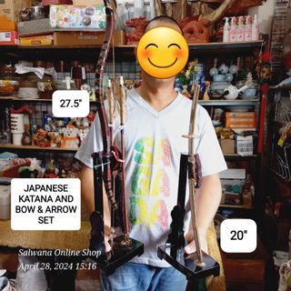 SALE‼️ JAPANESE KATANA BOW AND ARROW HOME DECOR SET