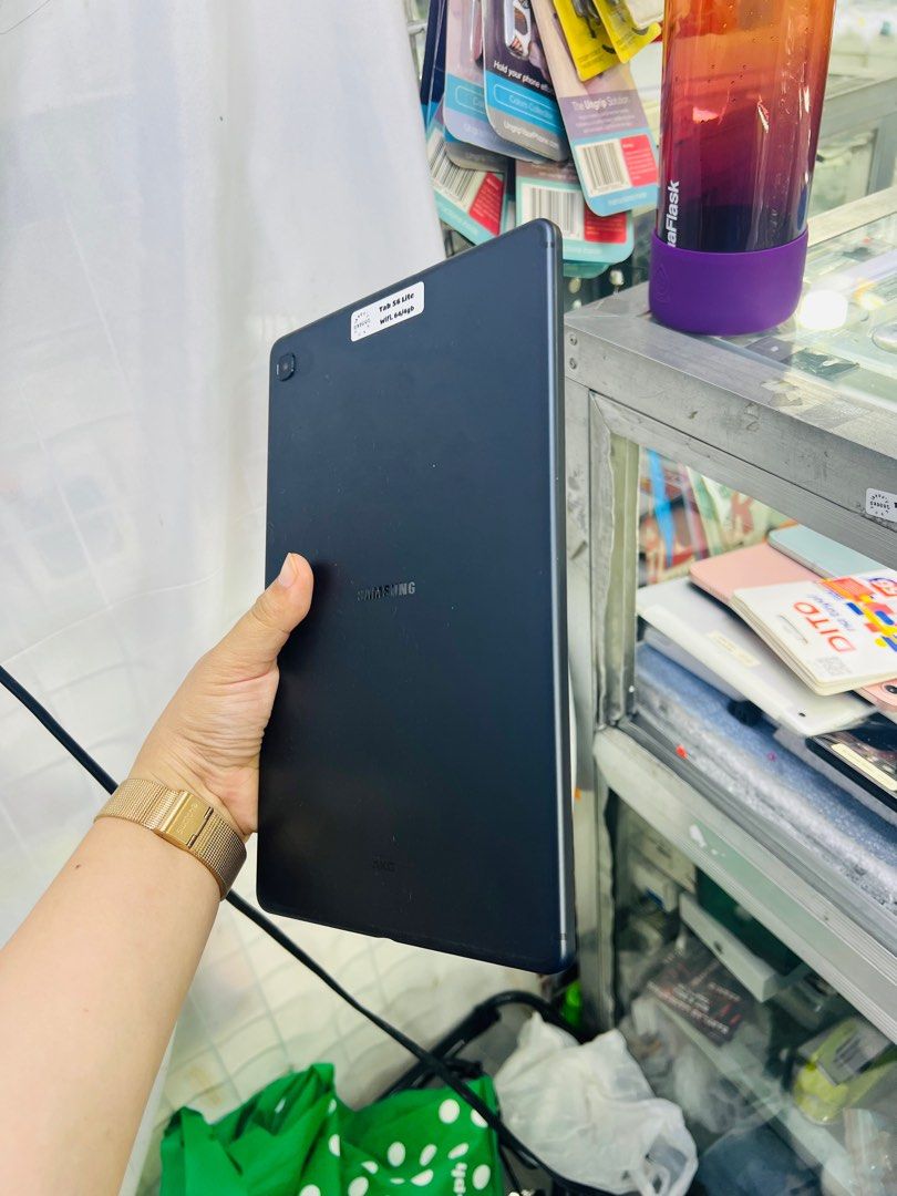 Samsung Tab S6 Lite 128gb Wifi Only (Category: Android) located in San Juan City. Submitted by javedsgadgetshop (Listing ID 1300436288, Image 2). Description: OPEN FOR INSTALLMENT VIA CREDIT CARD/GGIVES & SWAP/TRADE-IN! WE BUY AND SELL ( ANYKINDS OF UNIT BINIBILI PO NAMIN)! PTPA : Padelete po f bawal Read ❗️Onhand ‼️ Samsung Tab S6 Lite (w/ spen) •128gb •NTC Variant •Good batt health •Wifi Only •95% Smoothness •No hidden issue | No Repaired •100%