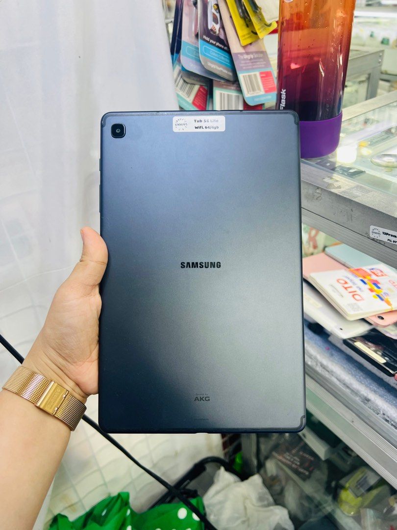 Samsung Tab S6 Lite 128gb Wifi Only (Category: Android) located in San Juan City. Submitted by javedsgadgetshop (Listing ID 1300436288, Image 1). Description: OPEN FOR INSTALLMENT VIA CREDIT CARD/GGIVES & SWAP/TRADE-IN! WE BUY AND SELL ( ANYKINDS OF UNIT BINIBILI PO NAMIN)! PTPA : Padelete po f bawal Read ❗️Onhand ‼️ Samsung Tab S6 Lite (w/ spen) •128gb •NTC Variant •Good batt health •Wifi Only •95% Smoothness •No hidden issue | No Repaired •100%