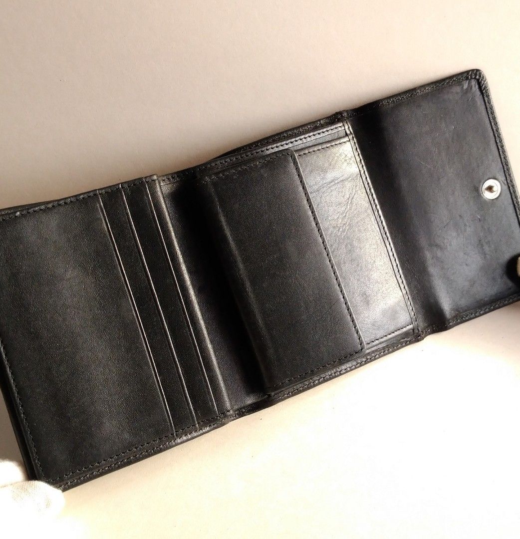 Sembonia NYC fold Wallet with coin compartment black vintage
