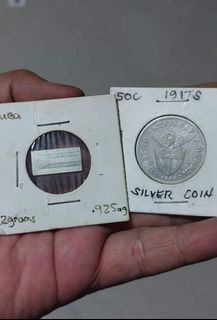 Silver Coin and Bar