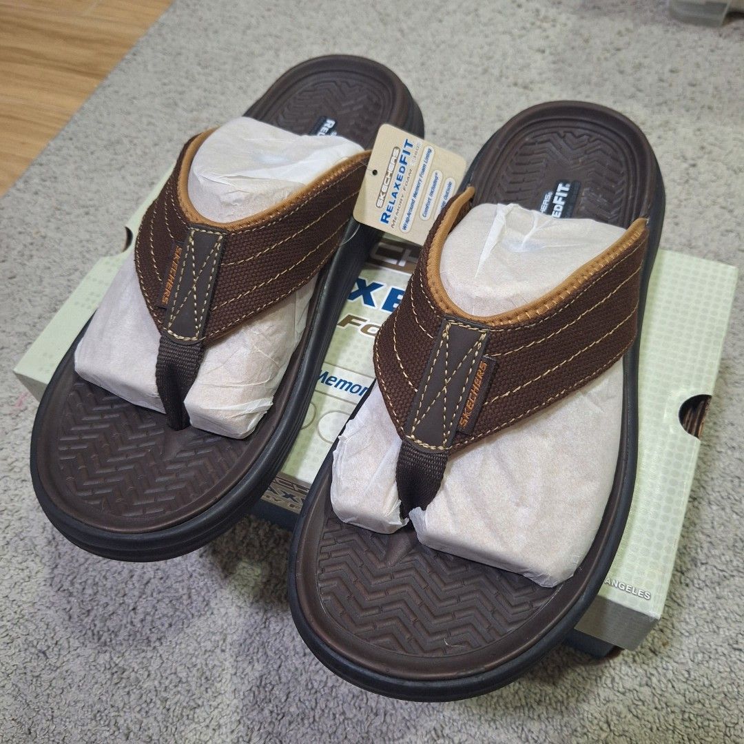 Skechers Slippers, Men's Fashion, Footwear, Flipflops and Slides