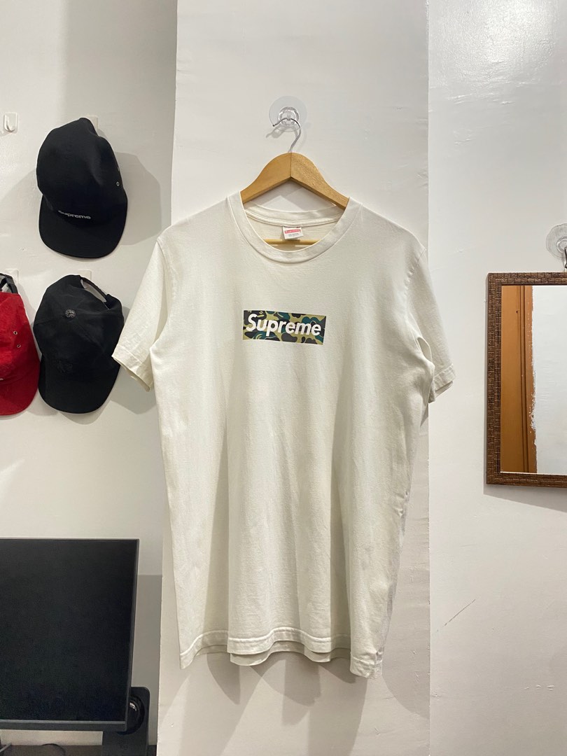SUPREME X BAPE BOX LOGO TEE