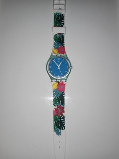 Swatch watch for women replace with spring lace design