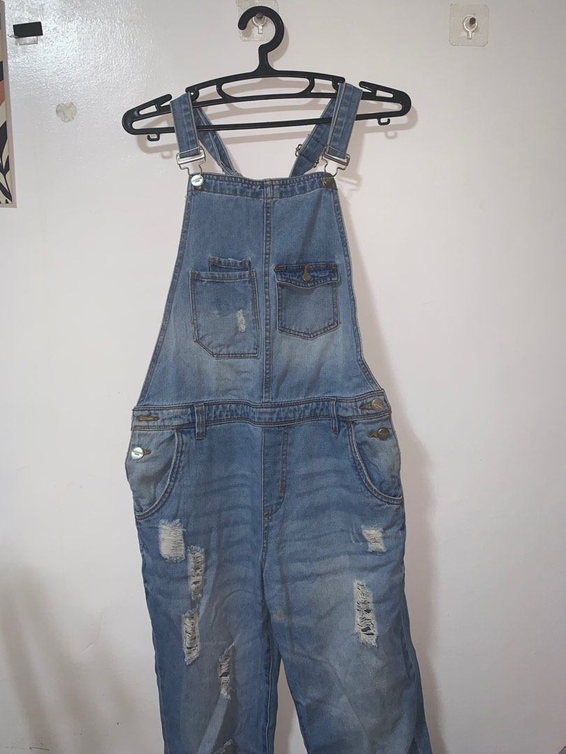 Terranova Denim Jumpsuit Size 31 32 waistline Women s Fashion Dresses Sets Jumpsuits on Carousell