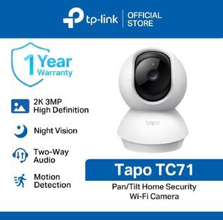 TP-LINK TAPO C70 Indoor Home Wifi Camera with 128GB Micro SD Card
