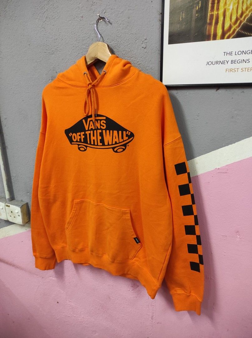 vans off the wall big logo hoodie sweater Men s Fashion Tops Sets Hoodies on Carousell