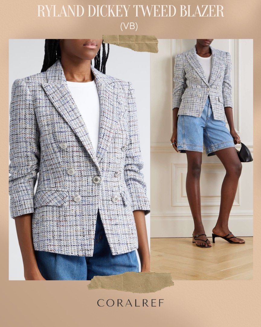 Veronica Beard Ryland Dickey Tweed Blazer Women s Fashion Coats Jackets and Outerwear on Carousell
