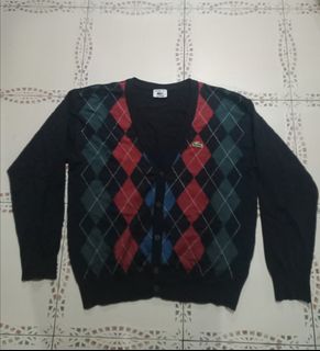 Vintage lacoste knitted cardigan