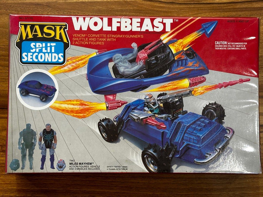 Vintage Kenner M.A.S.K. Wolfbeast Split Seconds vehicle