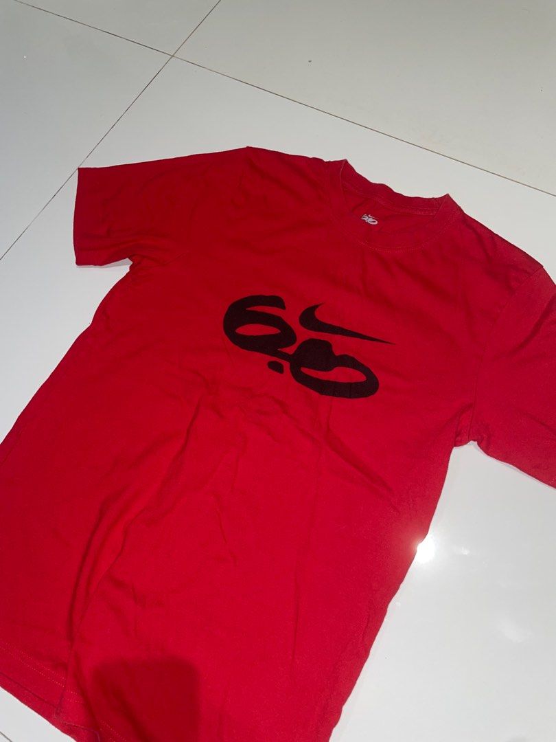 Vintage Nike T Shirt Big Logo Swoosh Nike 6.0 Tshirt Red Men s Fashion Tops Sets Tshirts Polo Shirts on Carousell