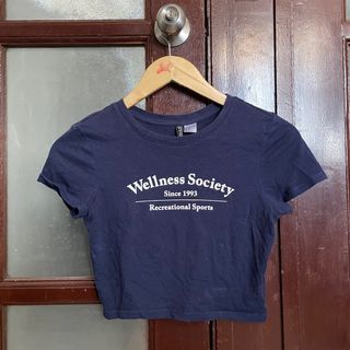 Wellness society H&M baby tee