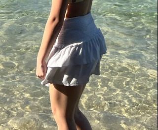 White Beach Cover Up Skirt