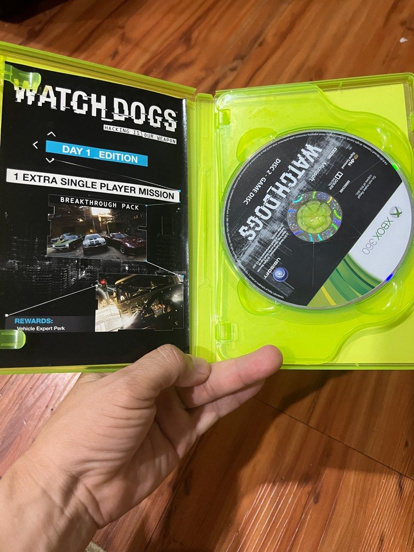 XBOX360 games disc Watch Dogs, Video Gaming, Video Games, Xbox on Carousell