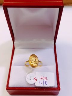 18k Saudi Gold Cameo Ring S5