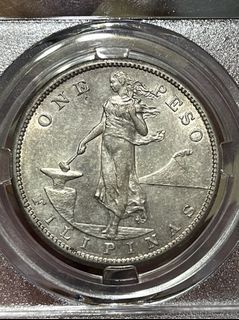 1909 S ONE PESO US-PHIL SILVER COIN "USPI"