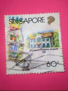 (1995) Singapore Philatelic Museum '95 Commemorative Memorabilia 60 Cent Stamp Collectible Commemoration Asia Vintage Old Print Stamps Collector Singaporean Asian Retro Postage Prints Collection Limited Post