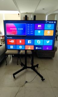 50" LED SMART TV with Heavy Duty Moveable Stand