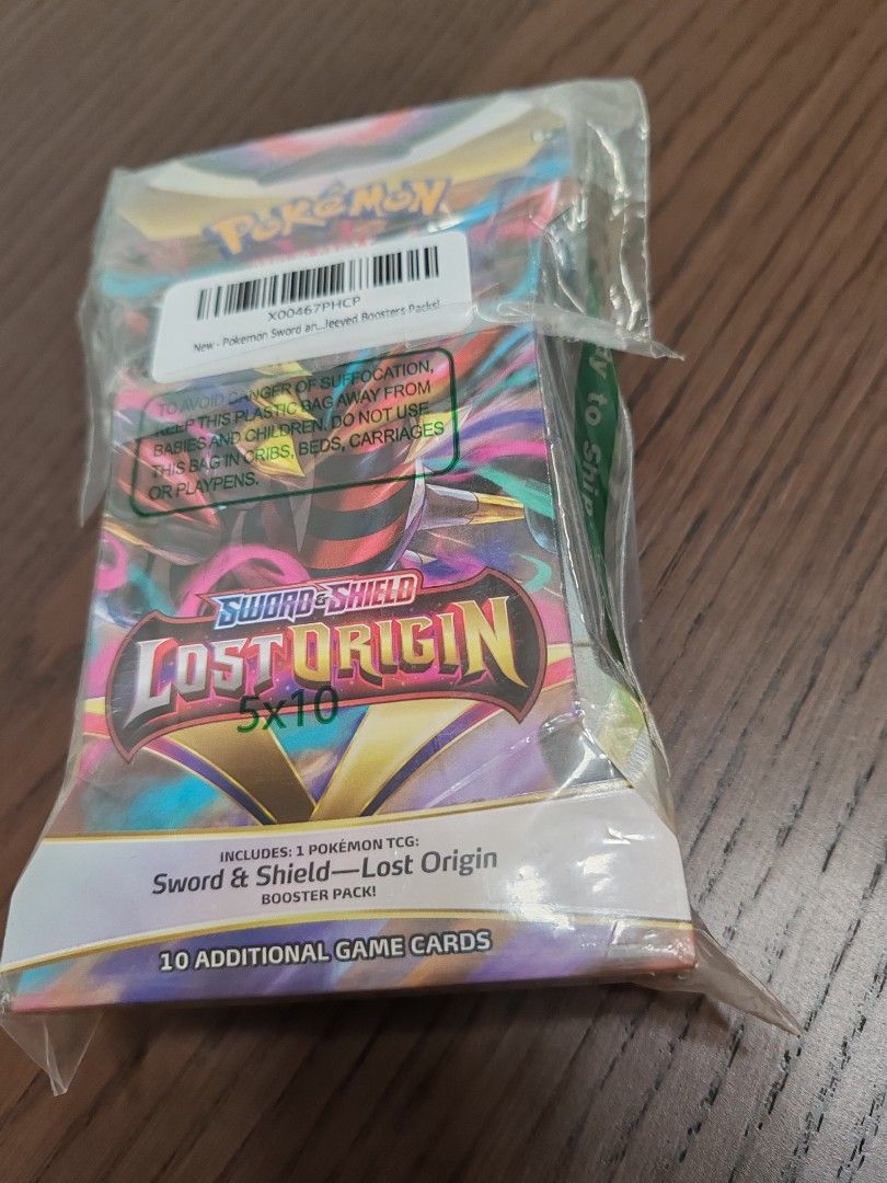 8 pack Lost origin sleeved Booster packsPTCG Pokemon, , & -  Carousell