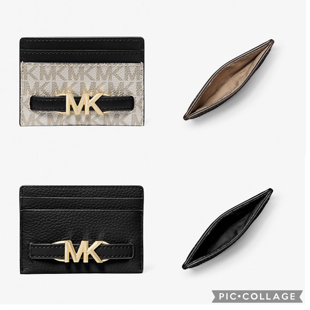 Michael Kors Reed Large Logo Pebbled Leather Card Case 1 for 49 2 For 79 Women s Fashion Bags Wallets Wallets Card Holders on Carousell