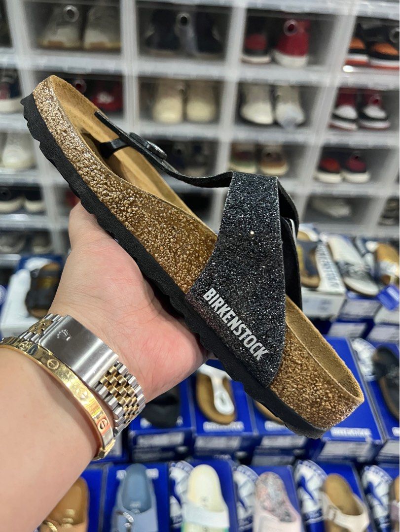 Birkenstock arizona cosmic sparkle anthracite clearance