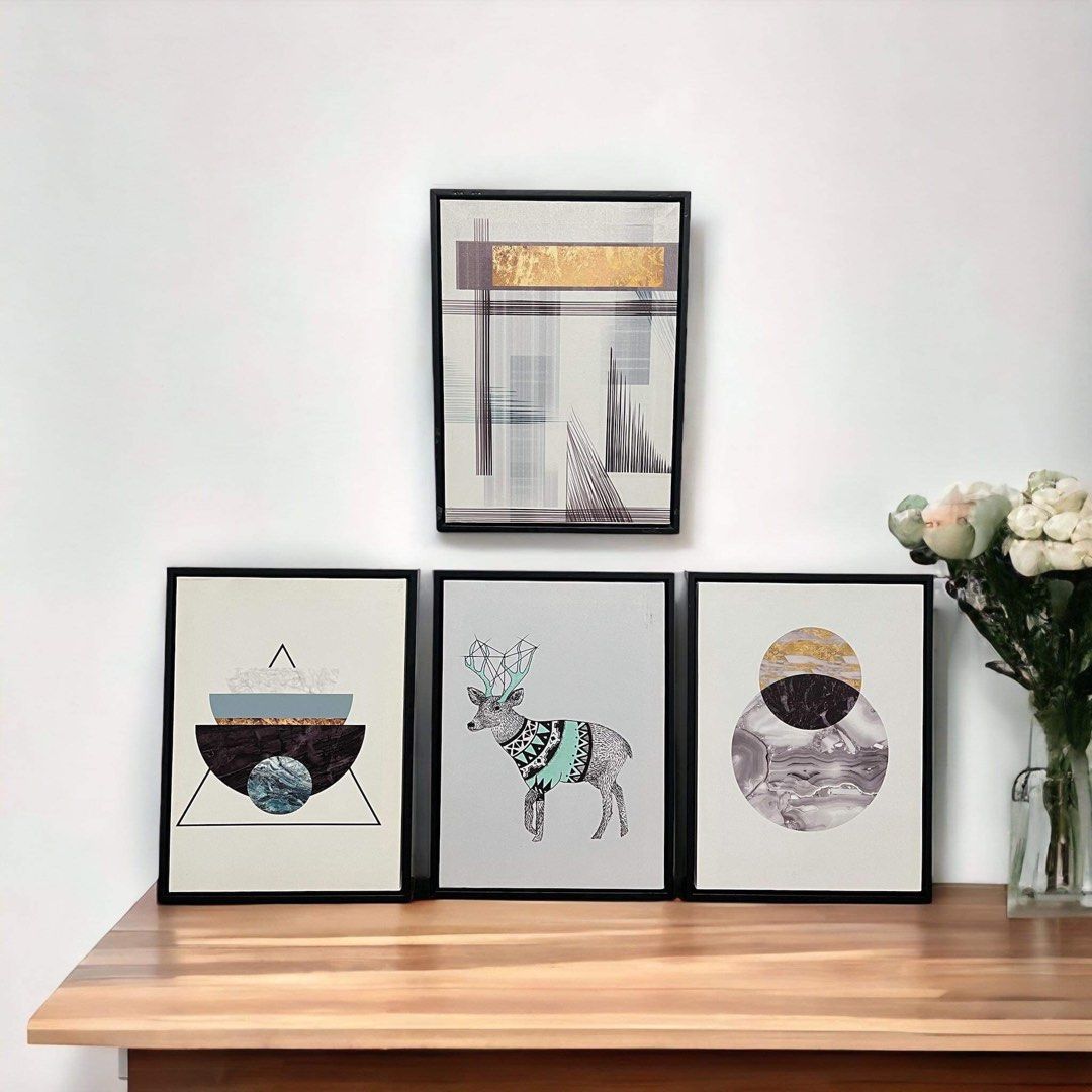 Abstract Modern Wall Frame Decor - Home Decor, Collection, Gift Ideas (Category: Wall Decor) located in Malabon City. Submitted by lacasadecor (Listing ID 1300640826, Image 2). Description: Measurements (L x W x H): 34cm x 4cm x 40cm .