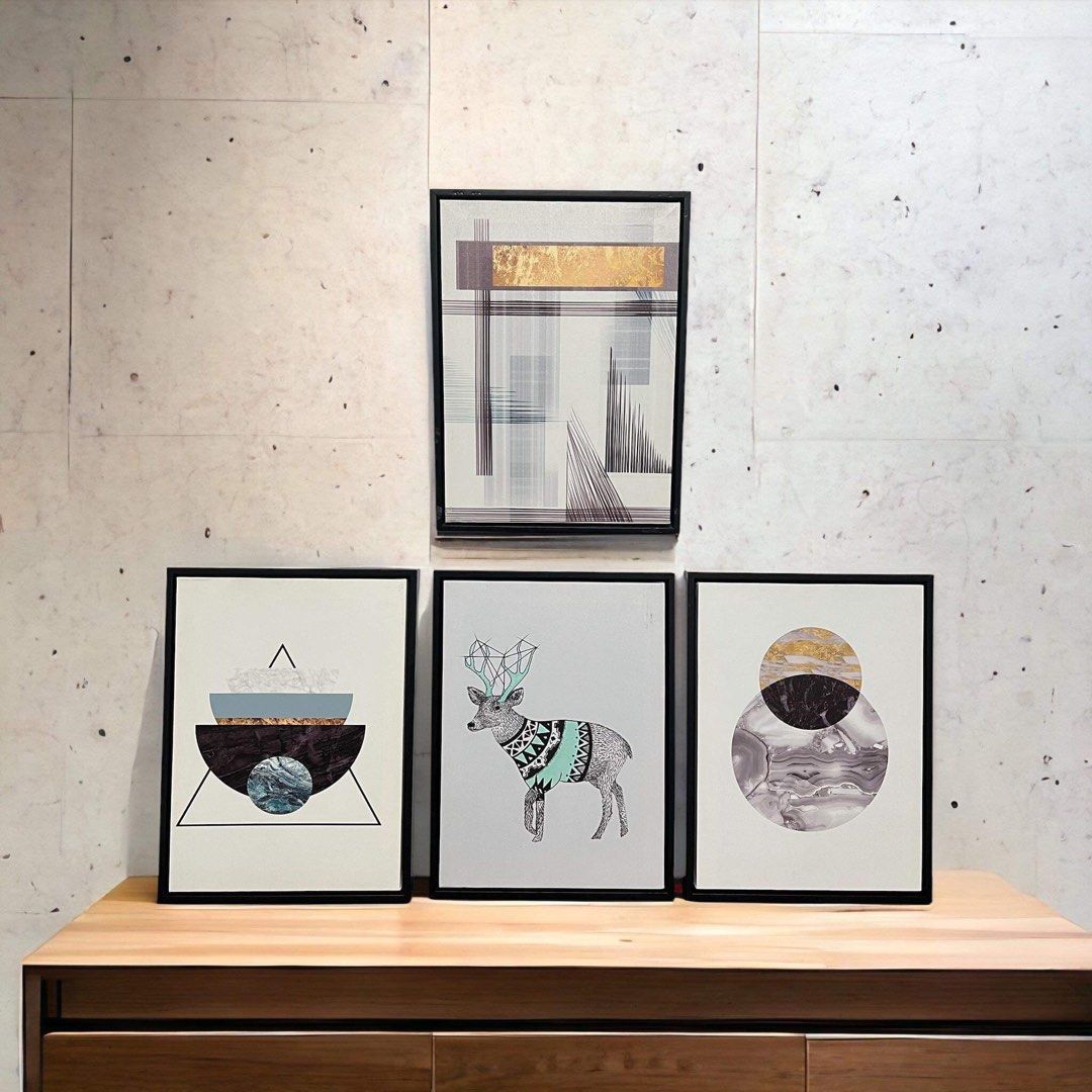 Abstract Modern Wall Frame Decor - Home Decor, Collection, Gift Ideas (Category: Wall Decor) located in Malabon City. Submitted by lacasadecor (Listing ID 1300640826, Image 1). Description: Measurements (L x W x H): 34cm x 4cm x 40cm .