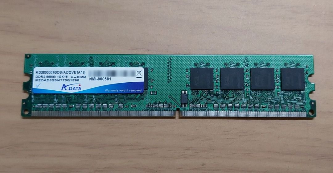 Ddr2 800 Pc2 6400s Adata Ddr2 2gb Ram Adata 1GB 1RX8 PC2-6400S-666