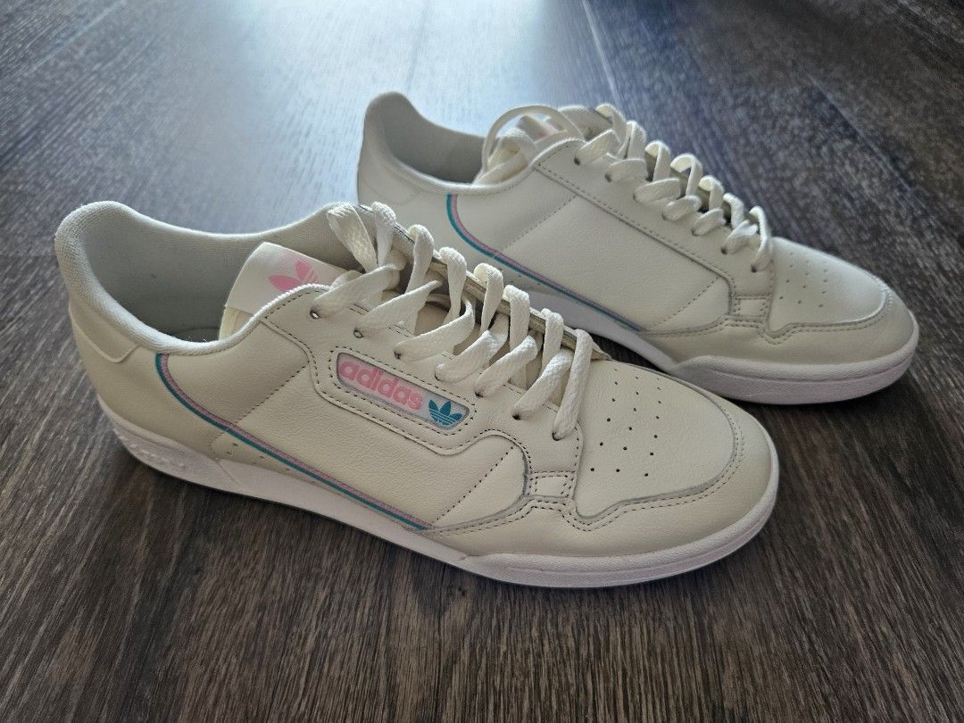 Adidas continental off white pink cheap