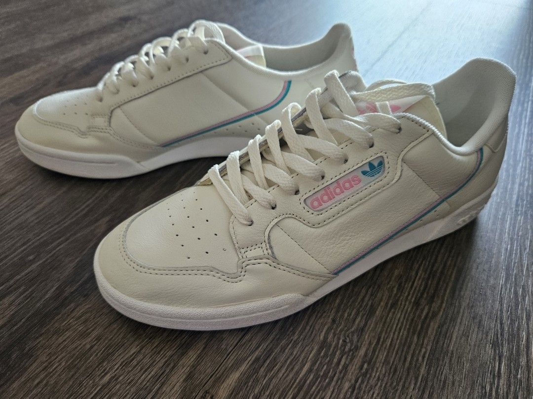 Adidas continental off white pink best sale
