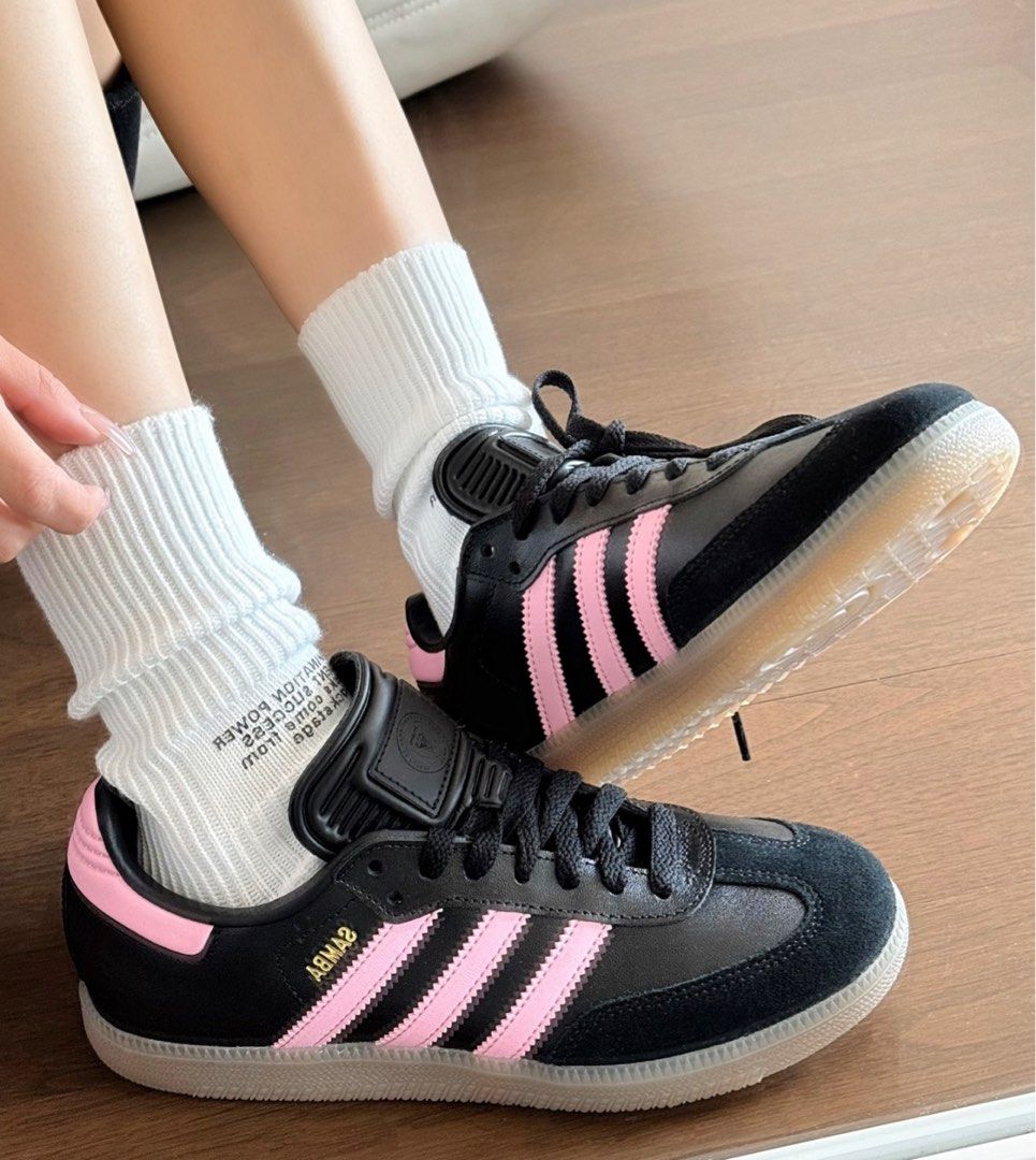 Adidas Samba Inter Miami CF Messi Black IH8157 粉黑色, 其他, 其他 ...