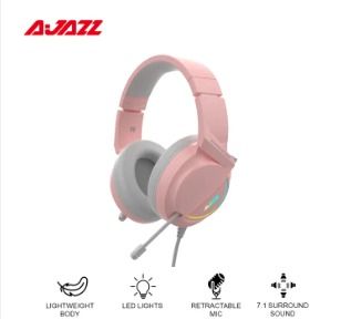 Ajazz AX365 7.1 Channel Surround Gaming Headset Noise Cancelling Retractable MIC Headphone Earphone 50mm Drivers