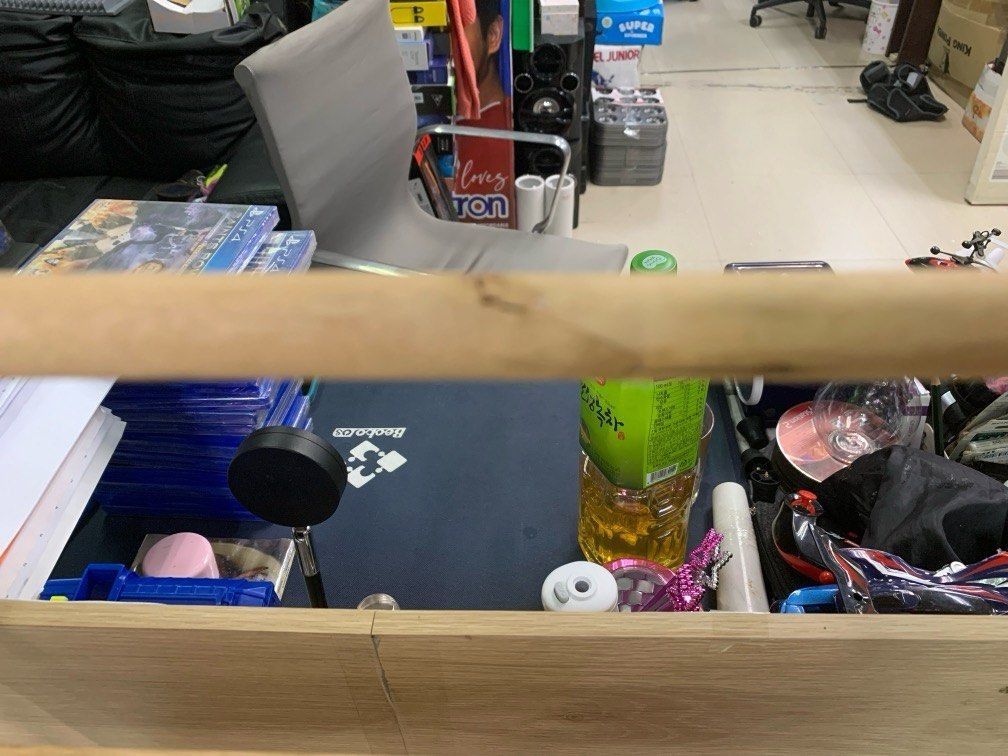 Anko 2 Tier Rattan Wall Shelf, Furniture & Home Living, Furniture