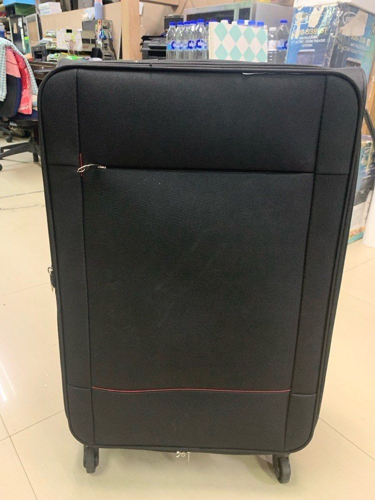 Anko Black Softcase Luggage Large (Category: Luggage) located in Pasay City. Submitted by enrico_appliances (Listing ID 1300691459, Image 1). Description: excellent condition size is H 29” x L 18” x W 10” (inches) issues on zipper .