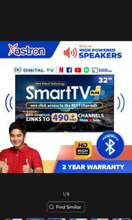 Astron 32 Inch Smart TV + [A-LED3277+] | Online Exclusive | HD | Netflix & Youtube | android screen-mirroring | extra-loud sound | WIFI + LAN | 1366x768 | 2 year warranty | flatscreen tv LED tv 32 smart tv 32 tv sale flatscreen tv