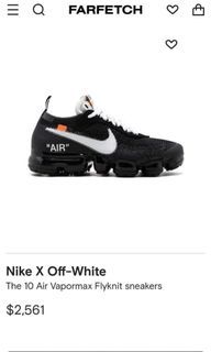 Authentic Off White Nike Vapormax