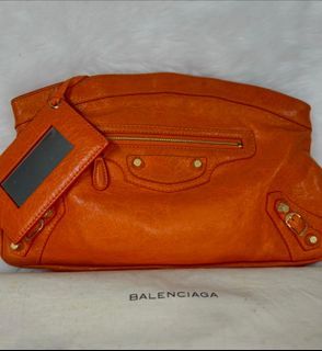 Balenciaga Agneau Clutch Bag