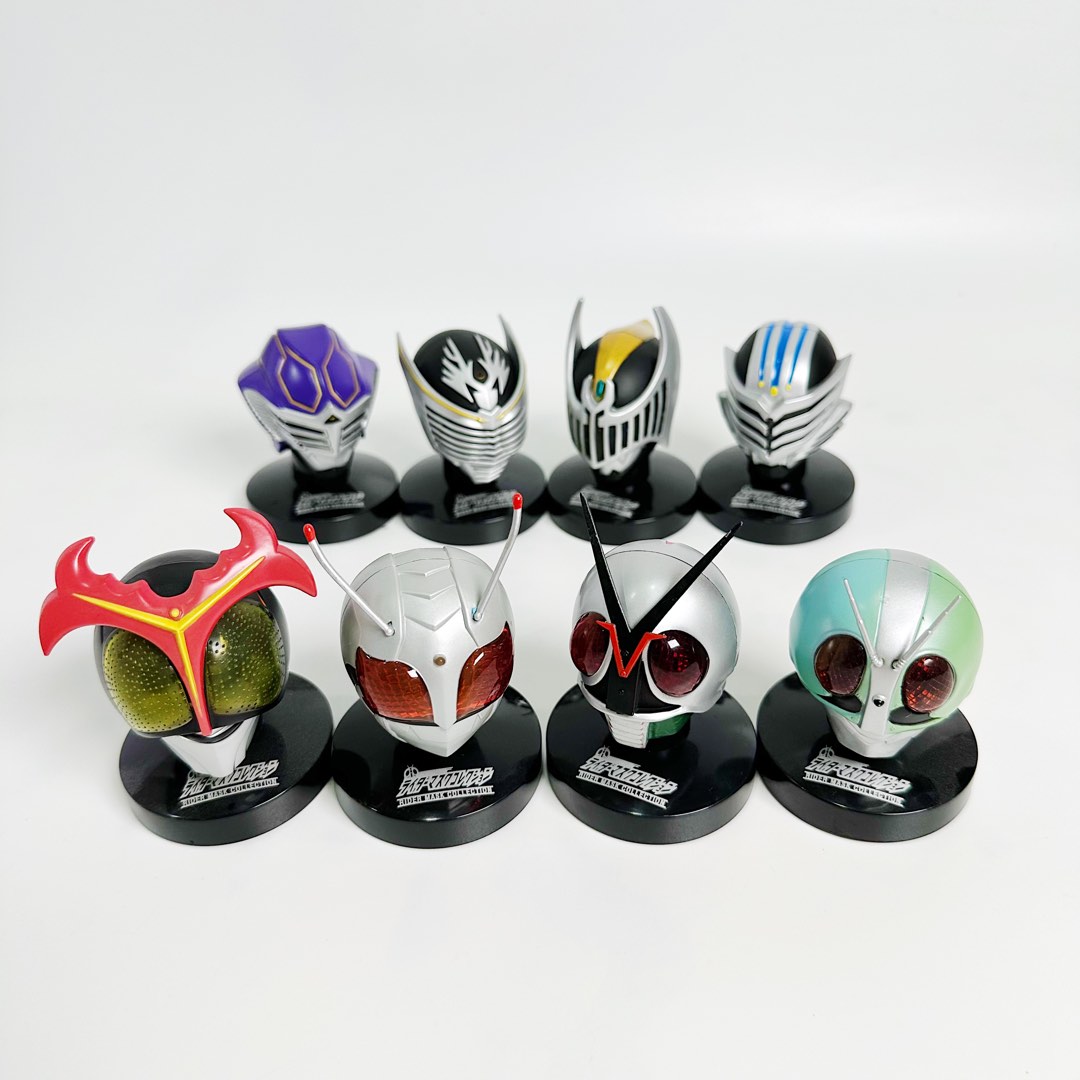 Kamen Rider 1 Mask Bandai Kamen Rider Mask Collection RMC series 1 set of 8, Hobbies ...