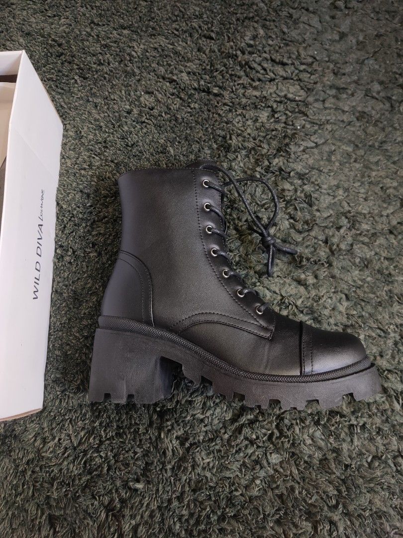 Wild diva lounge combat boots 2025