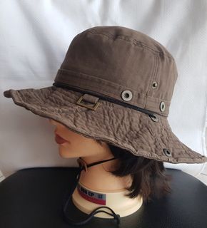 Brown Casual Bucket Hat