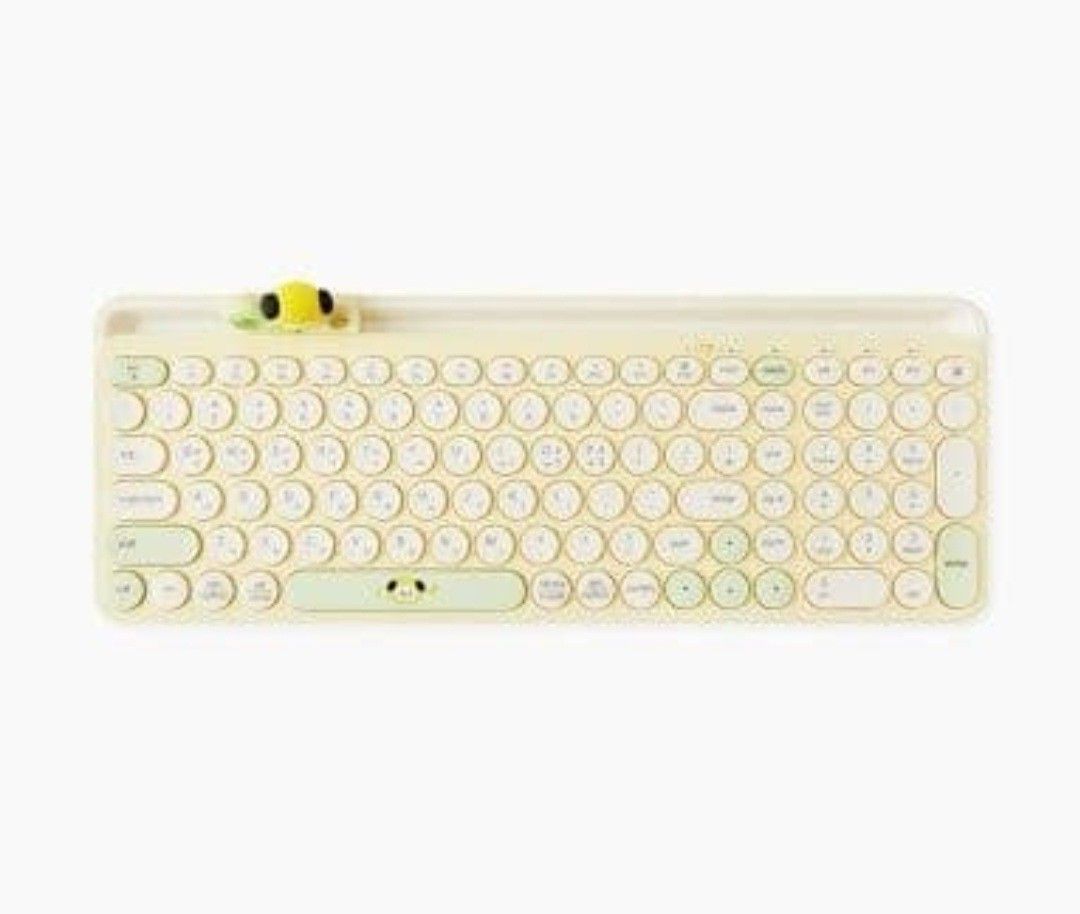 BT21 CHIMMY Minini Wireless Keyboard (Category: Computer Keyboard) located in Quezon City. Submitted by niceandfancy (Listing ID 1300773015, Image 3). Description: Size: 460*148*29mm Components : - 1 Wireless keyboard - 2 AAA Battery - 1 Manual - 1 Nano receiver - 1 Keyskin (Key cover) - 1 Figure holder Material: ABS How to use - Connect 2.4GHz 1) Open the cover, insert a AAA battery and turn on the power button. 2) Connect the receiver to the PC