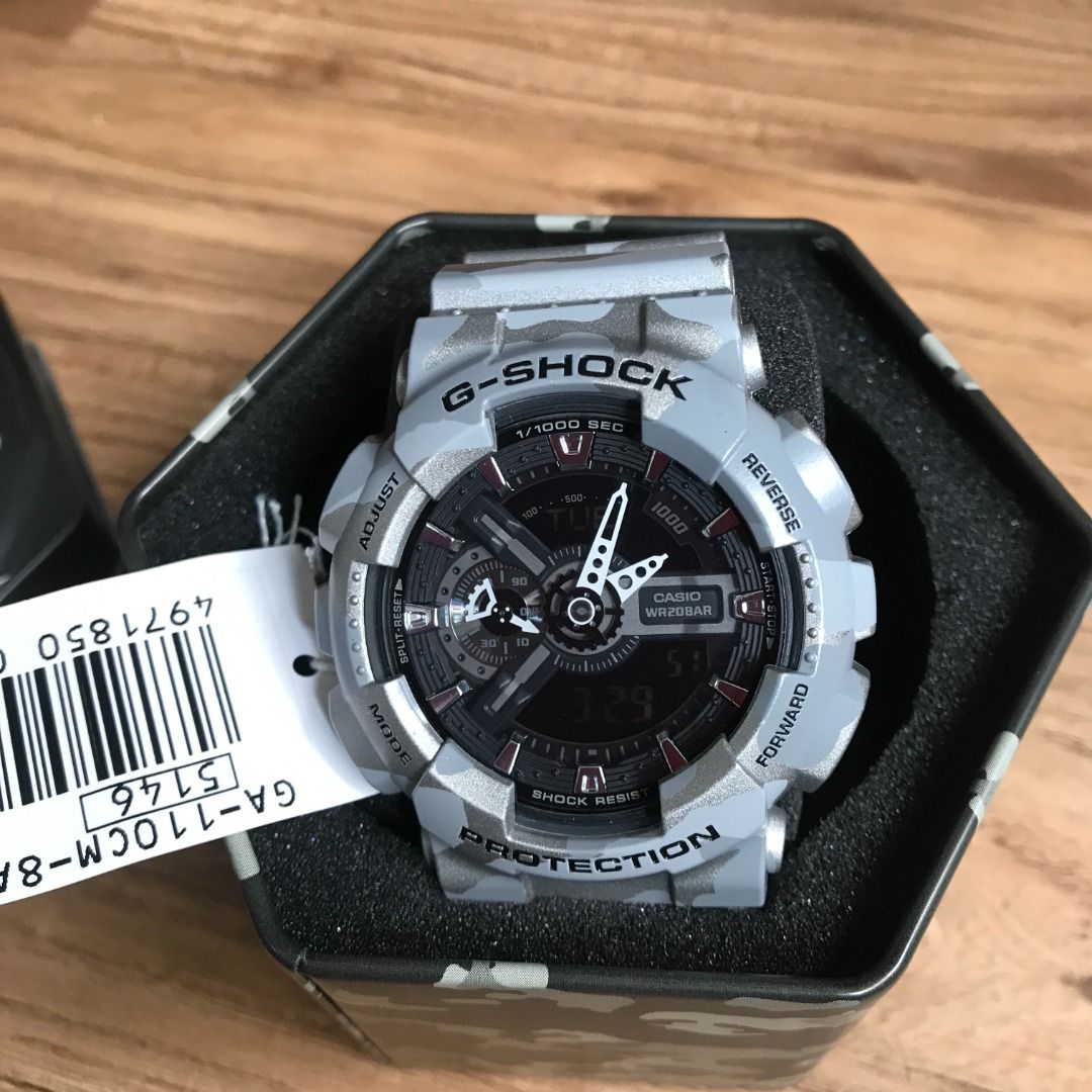 Casio G SHOCK GA 110CM 8ADR Camo Grey