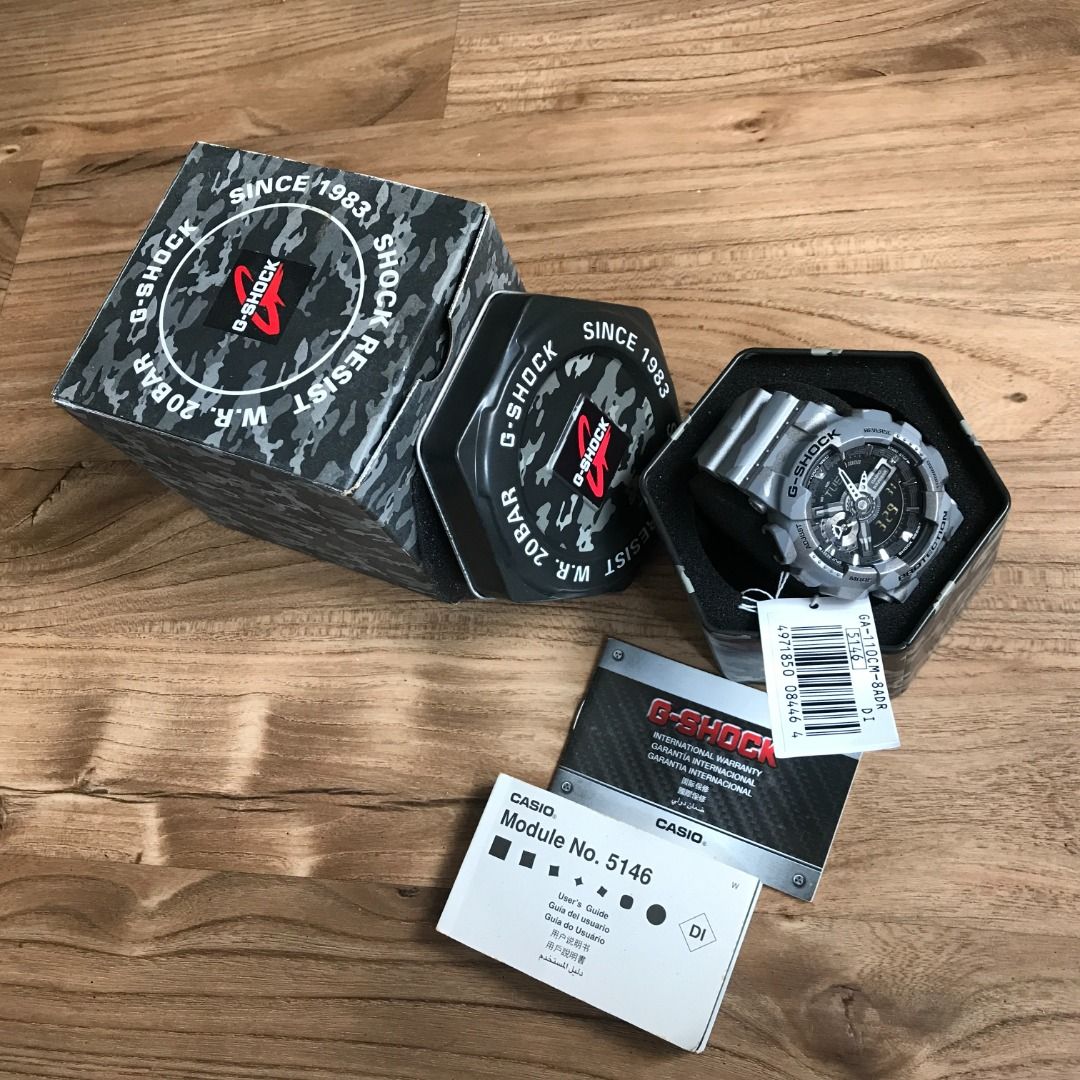 Casio G SHOCK GA 110CM 8ADR Camo Grey