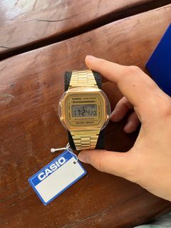 Casio Vintage A168  3298 Watch Gold