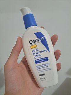Cerave AM facial moisturizing lotion with SPF 30 sunscreen
