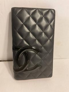 Chanel Black Quilted Leather Cambon Ligne Bifold Wallet