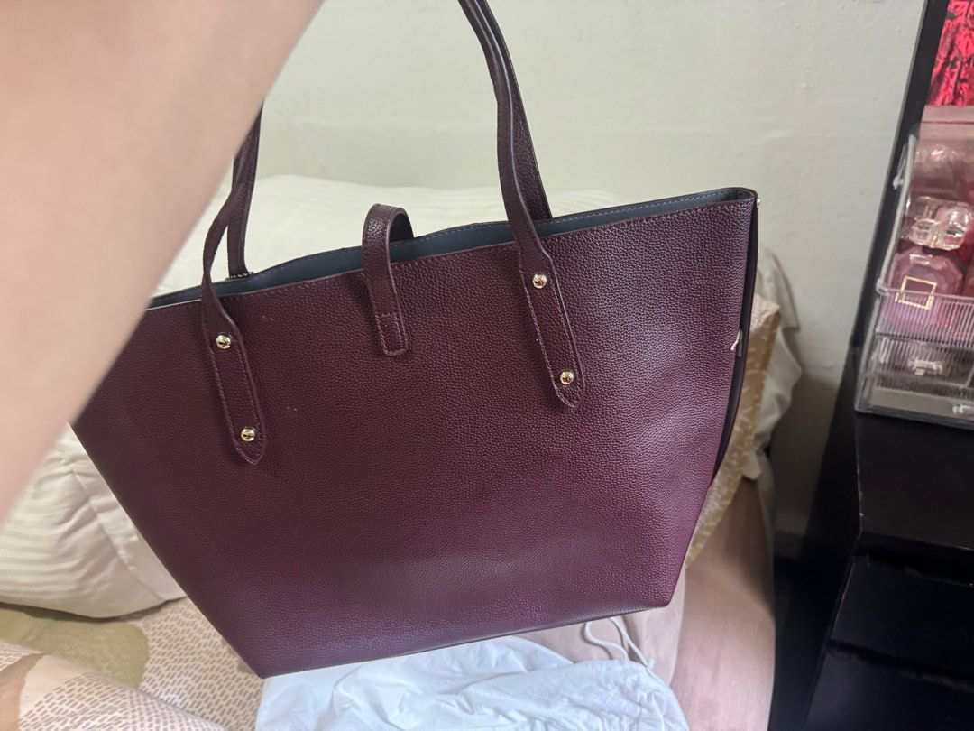 Coach market tote navy top